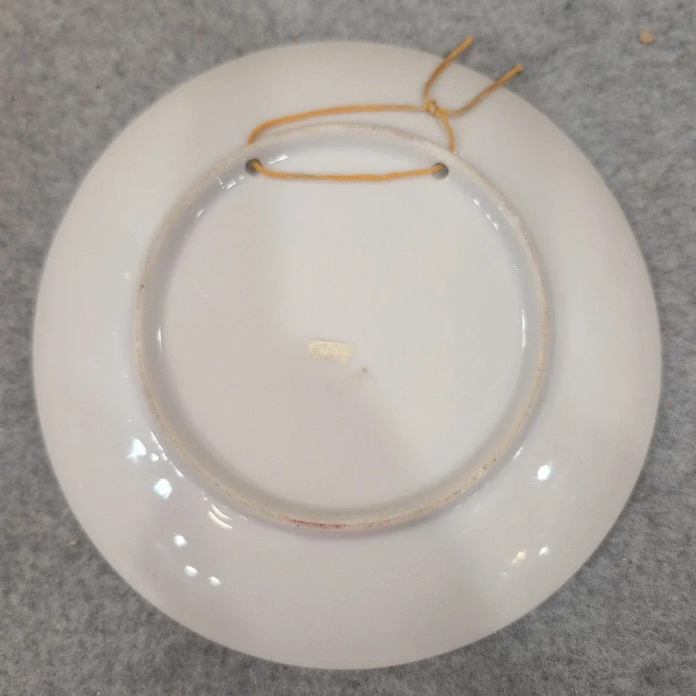 Vintage President John F Kennedy and Mrs Jackie Kennedy Memorial Plate Gold Rim - Picture 3 of 3